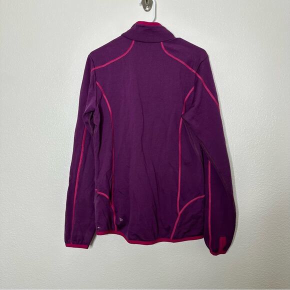 Bergans of Norway Purple Merino Wool Vikke Lady Zip Up Jacket Large - Picture 3 of 7